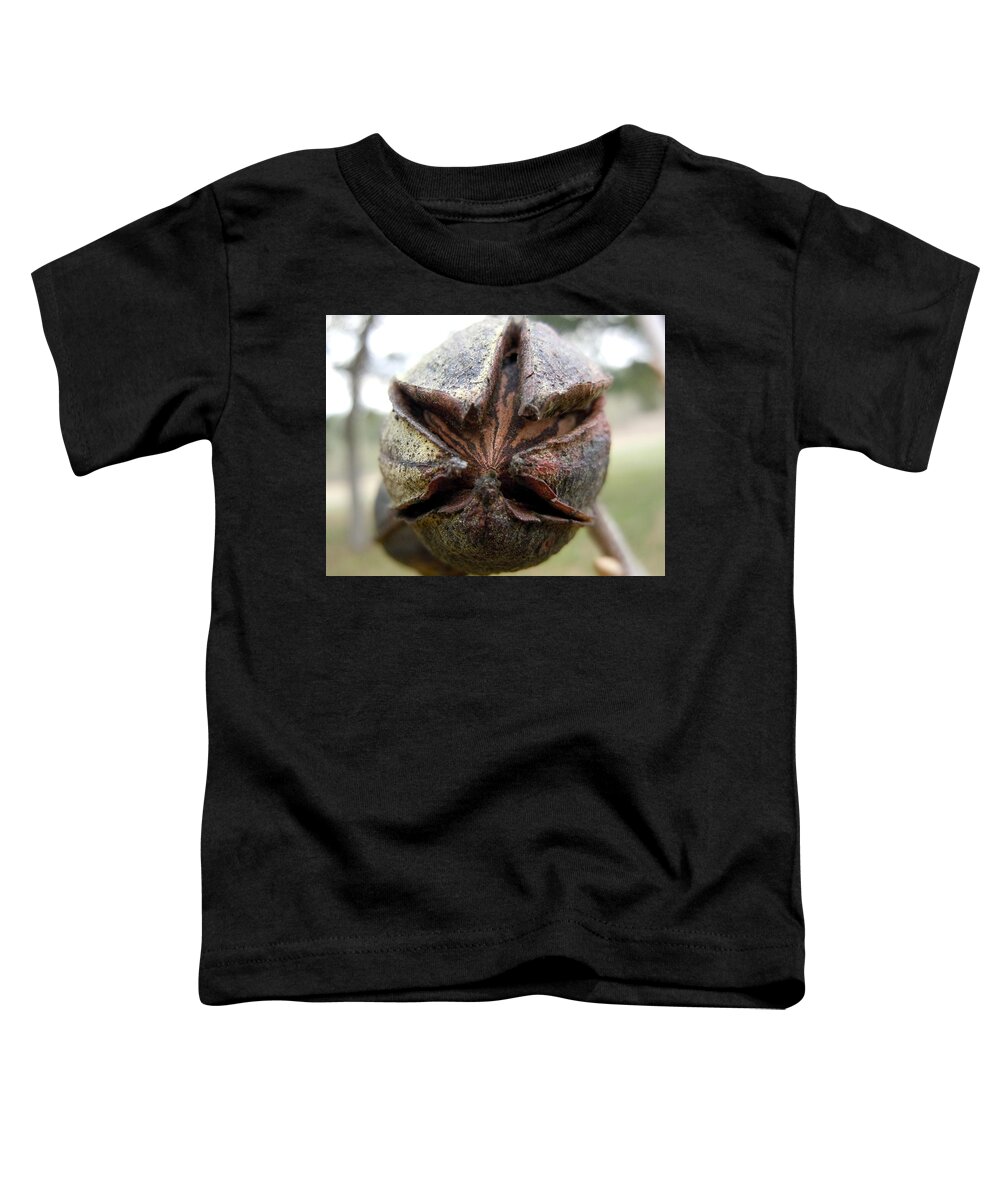 Pecan Toddler T-Shirt featuring the photograph Mister Pecan by Ivars Vilums
