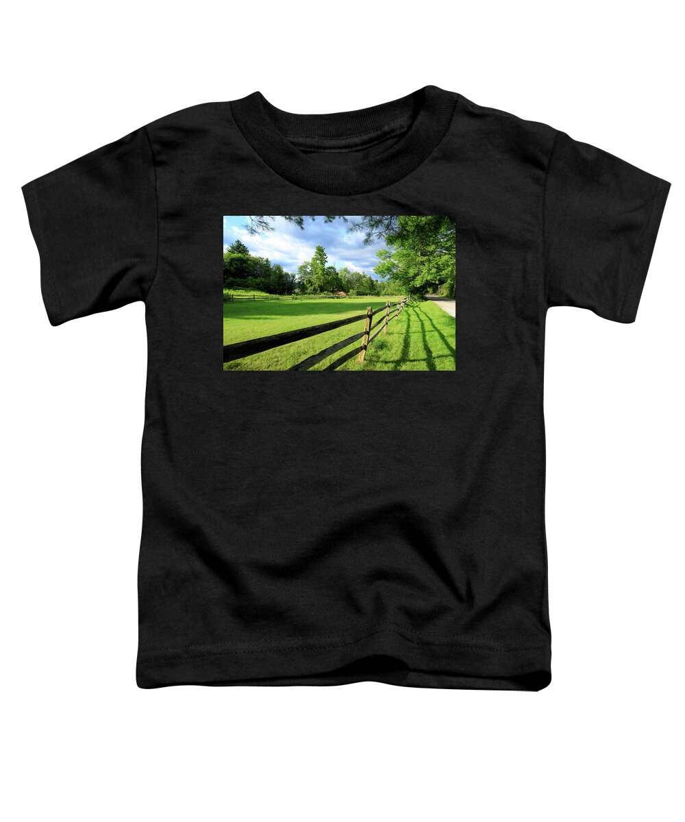 New England Toddler T-Shirt featuring the photograph New England Field #1620 by Michael Fryd