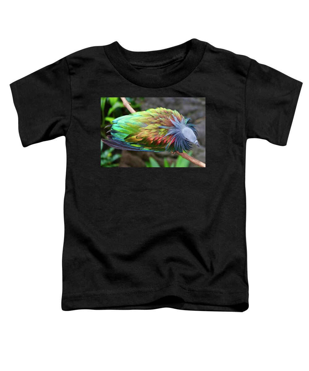 Bird Toddler T-Shirt featuring the photograph Nicobar Pigeon by Susan Rydberg