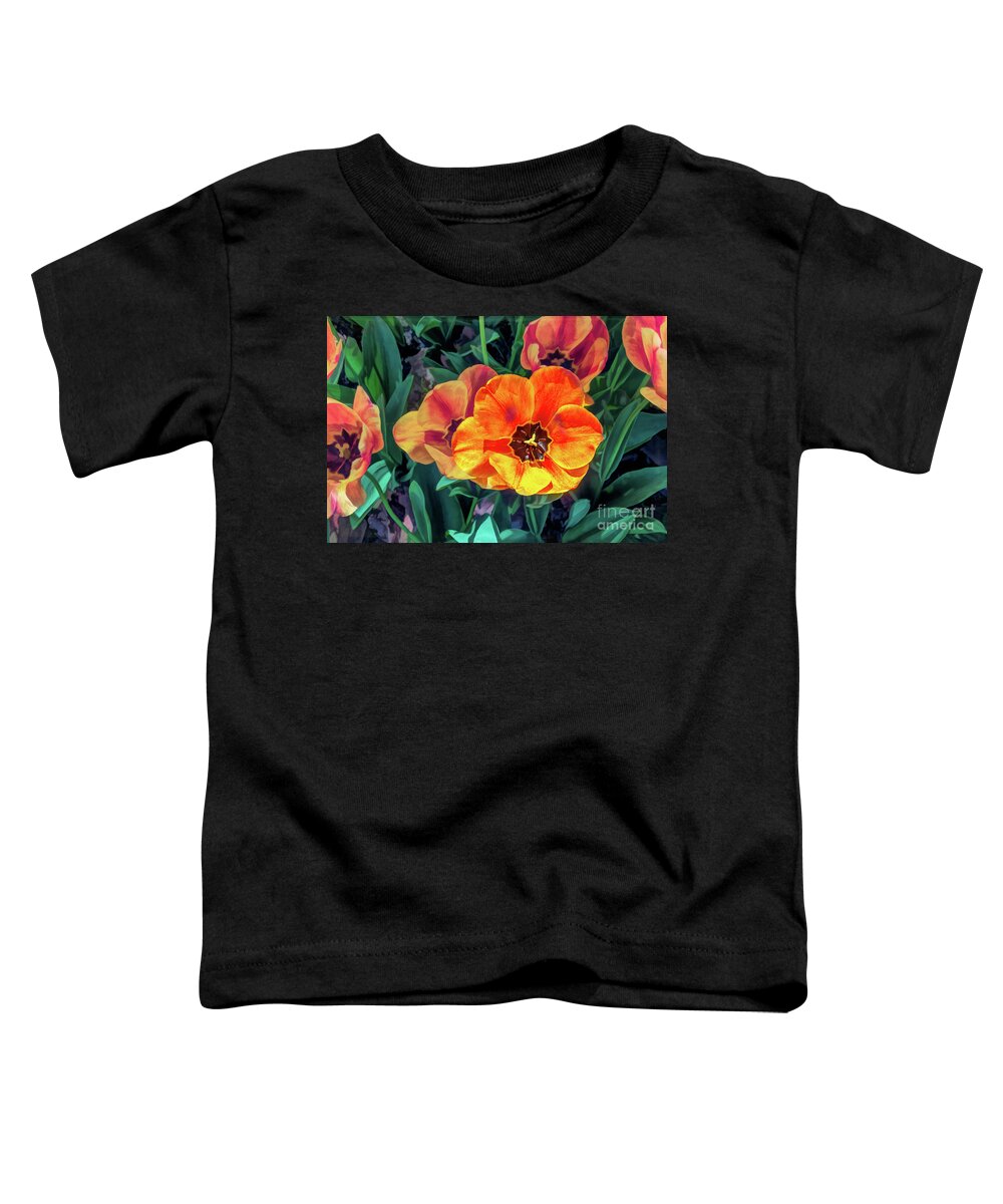 Art Toddler T-Shirt featuring the photograph Orange Poppies by Roslyn Wilkins