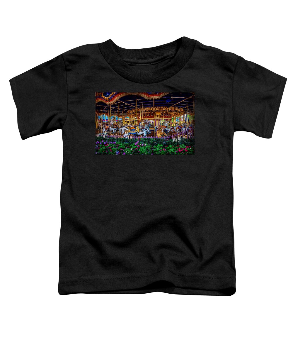  Toddler T-Shirt featuring the photograph Dream Carousel by Rodney Lee Williams