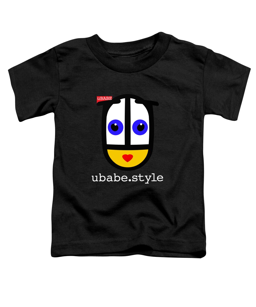 Ubabe Queen Toddler T-Shirt featuring the digital art Queen of Style by Ubabe Style