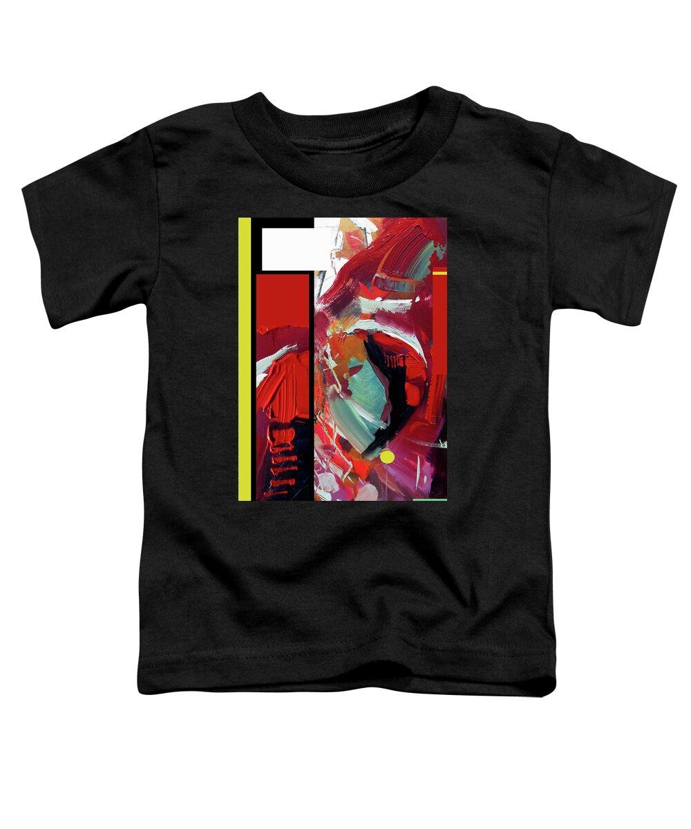  Toddler T-Shirt featuring the painting Red Drink by John Gholson
