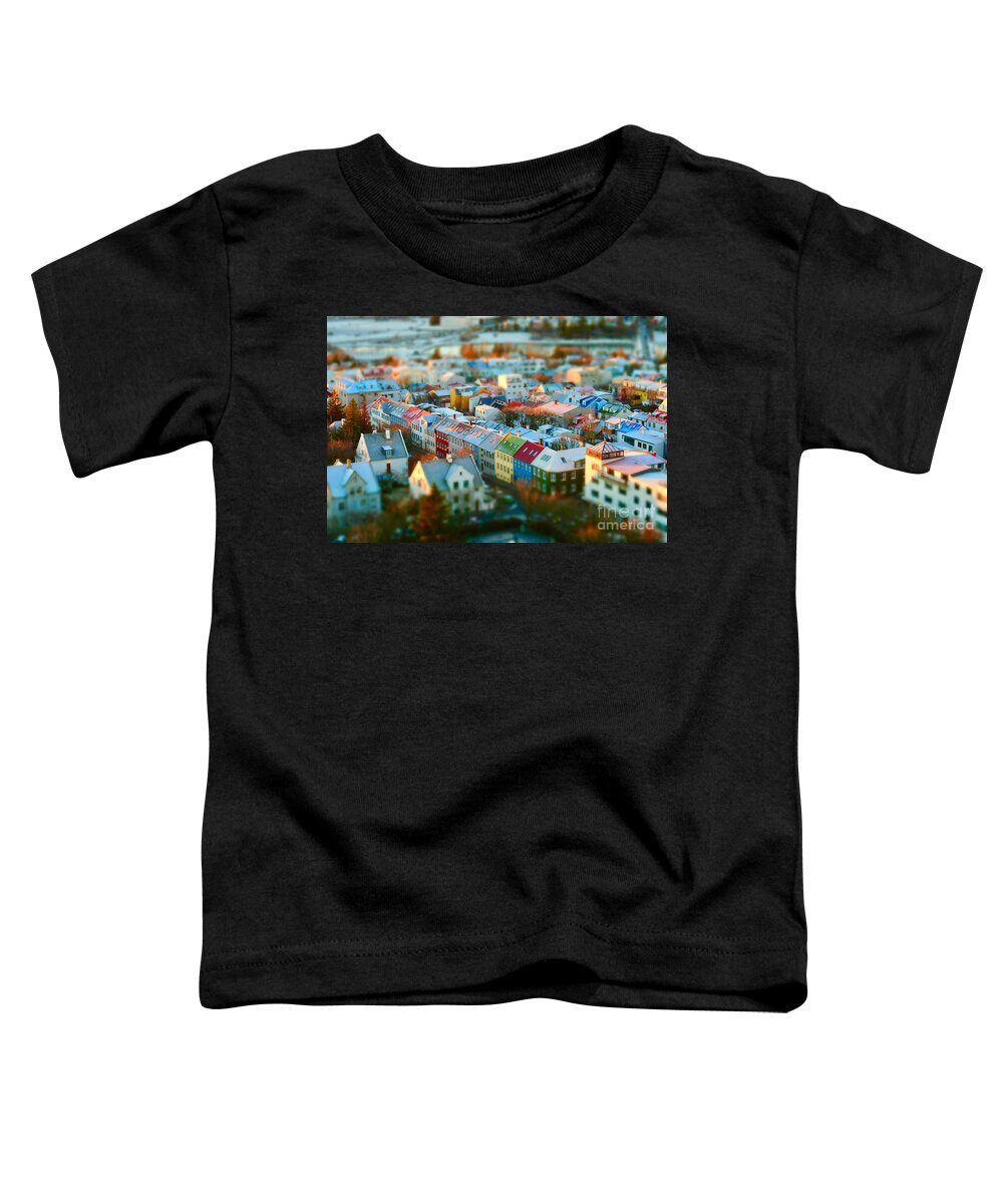 Reykjavik Toddler T-Shirt featuring the photograph Reykjavik City Mood by Debra Banks
