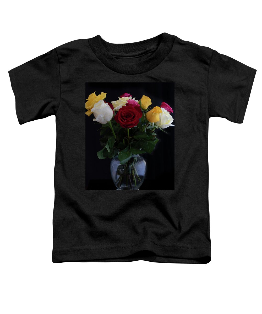 Rose Toddler T-Shirt featuring the photograph Roses by Vicky Edgerly