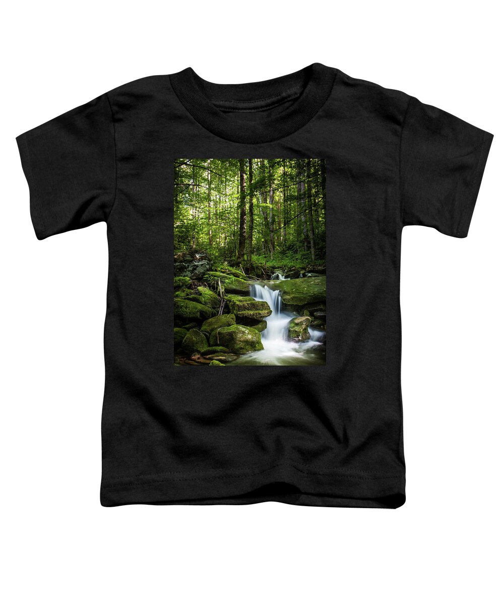 Smokey Mountains Toddler T-Shirt featuring the photograph Smokey Mountain Serenity by Randall Allen
