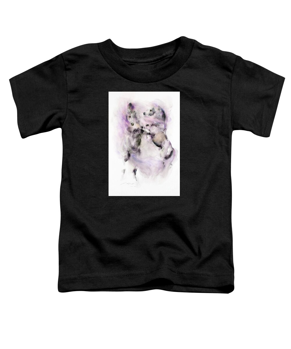 Horse Toddler T-Shirt featuring the painting Equus 2 by Janette Lockett