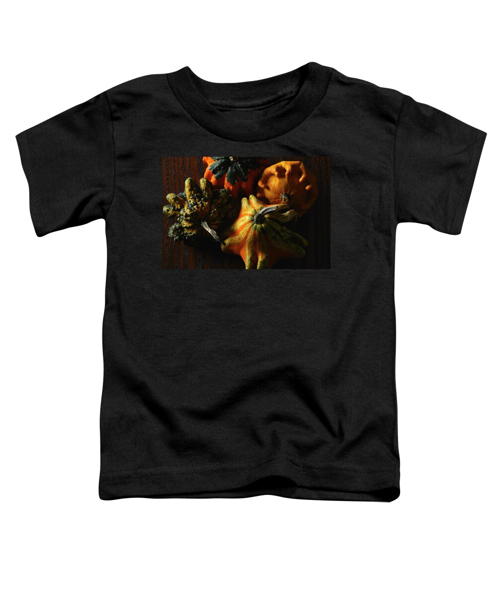 Food Toddler T-Shirt featuring the photograph Star shaped gourds by Cuisine at Home