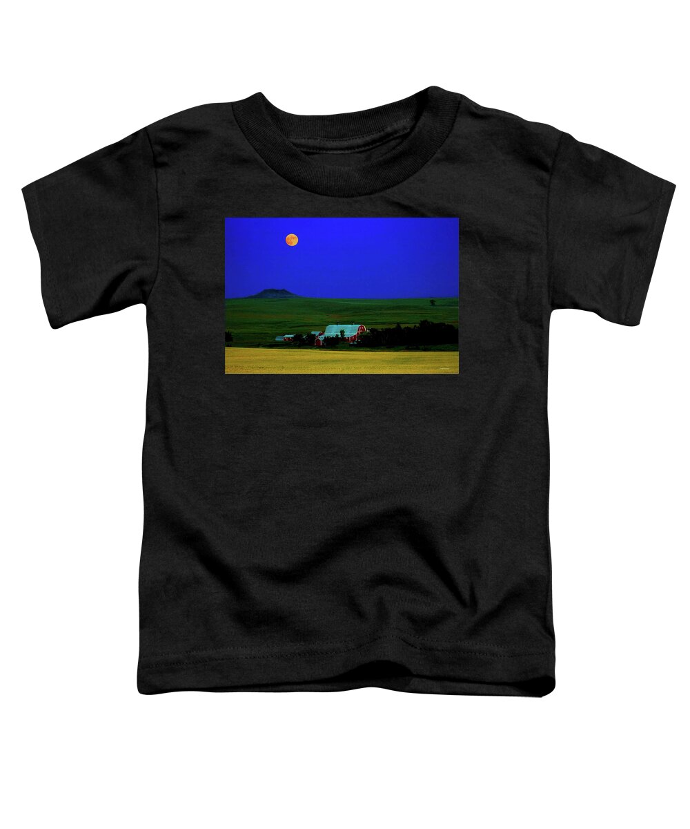 Full Moon Toddler T-Shirt featuring the photograph Strawberry Moon by Joseph Noonan