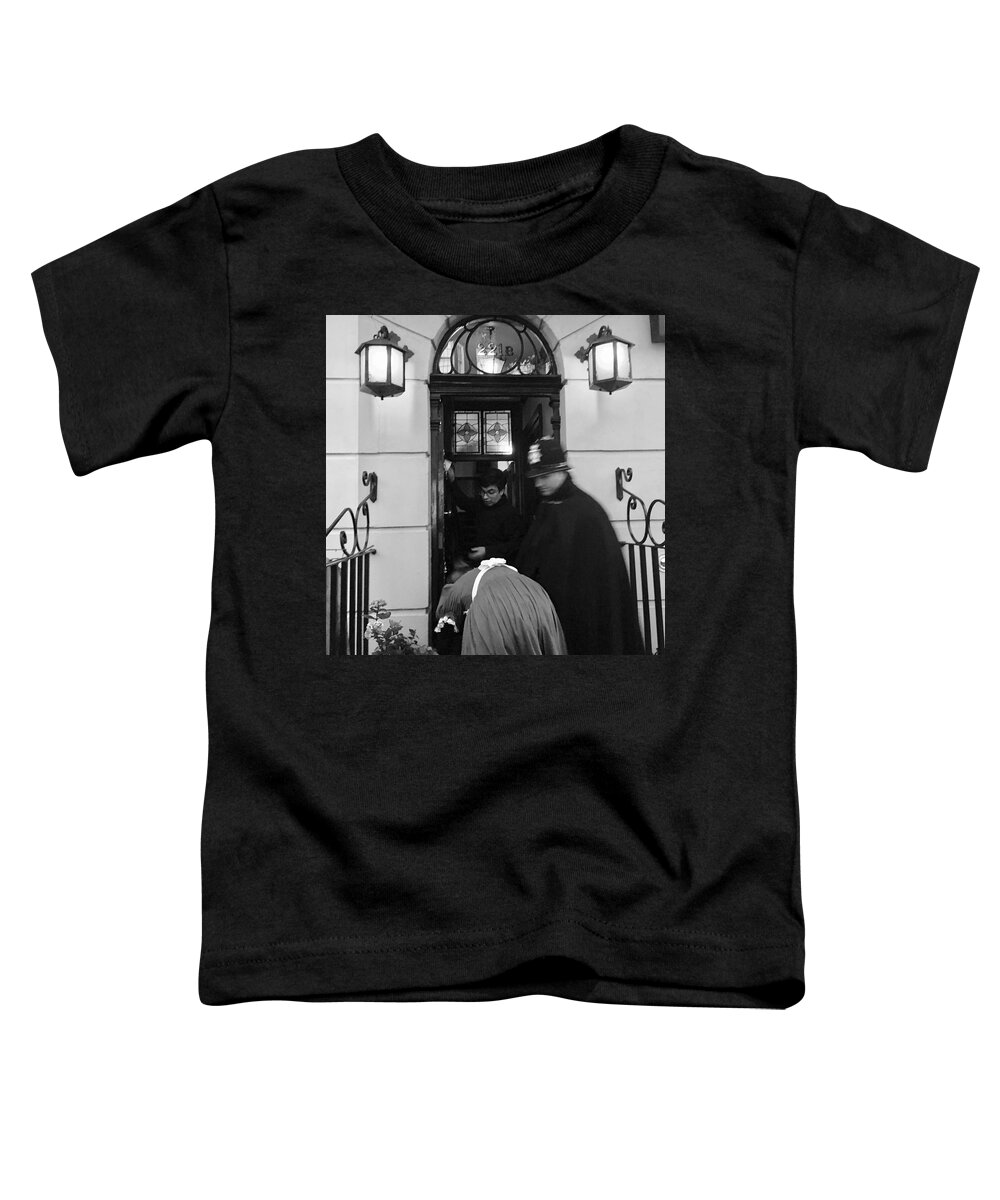 Sherlock Holmes Museum Toddler T-Shirt featuring the photograph The Caper Crew by Debra Grace Addison