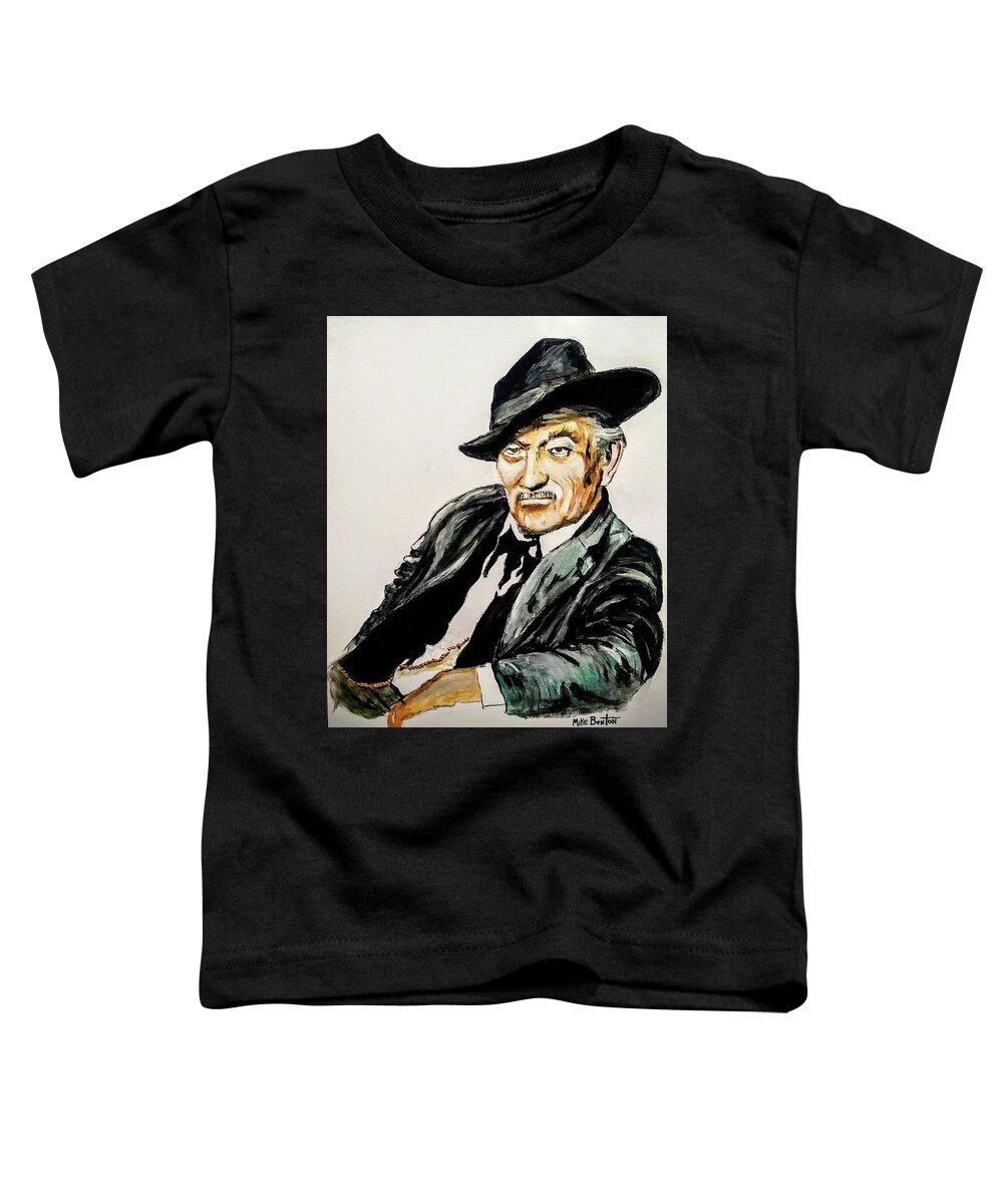 Gunsmoke Toddler T-Shirt featuring the painting The Doctor by Mike Benton