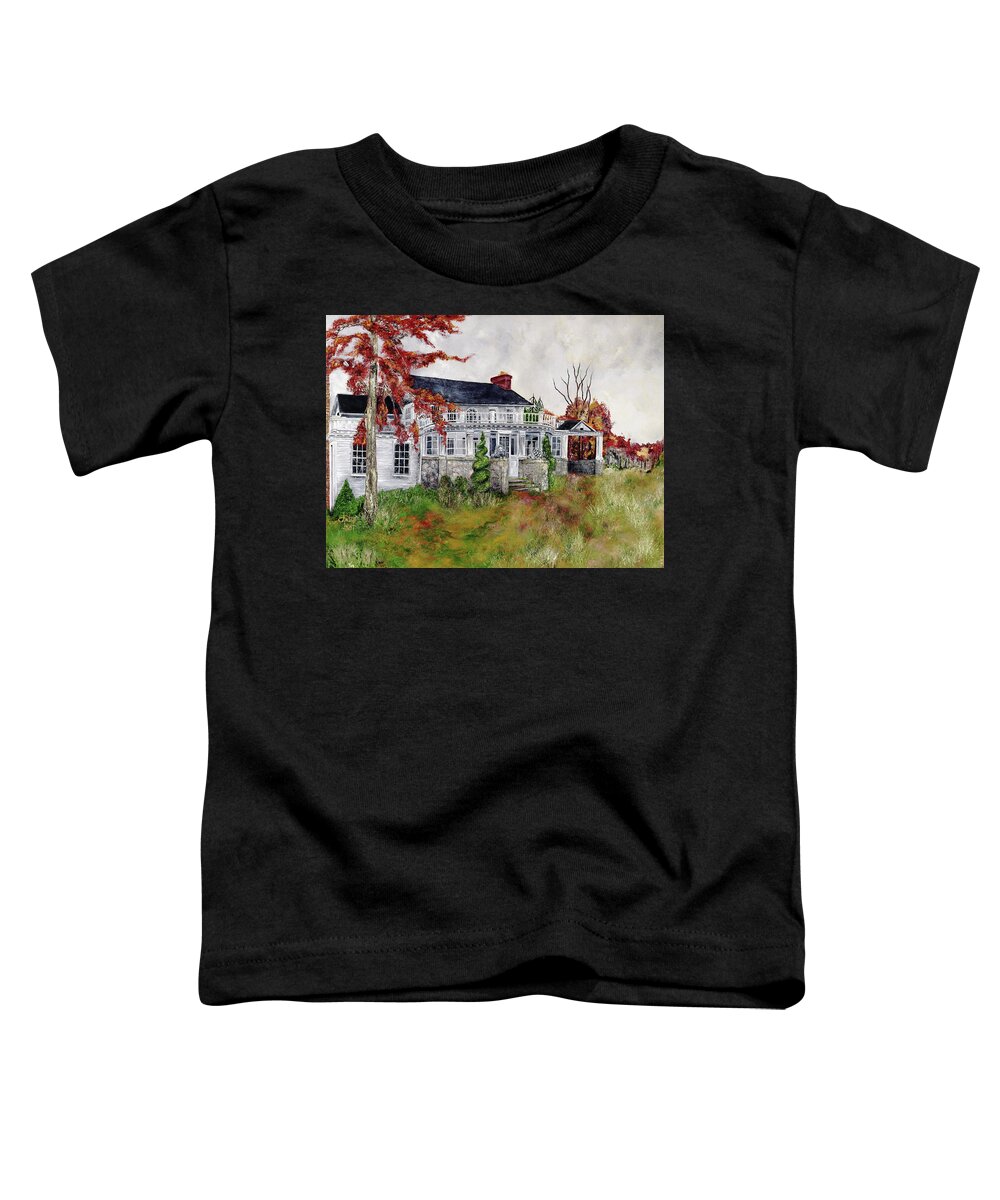 Historical Architecture Toddler T-Shirt featuring the painting The Inhabitants by Anitra Boyt