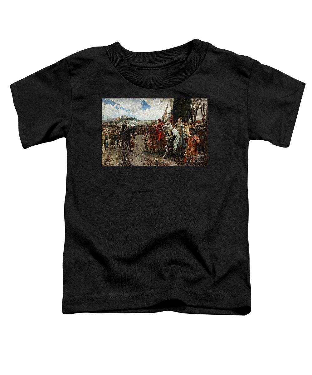 Catholic Toddler T-Shirt featuring the painting The Surrender of Granada by Francisco Pradilla y Ortiz