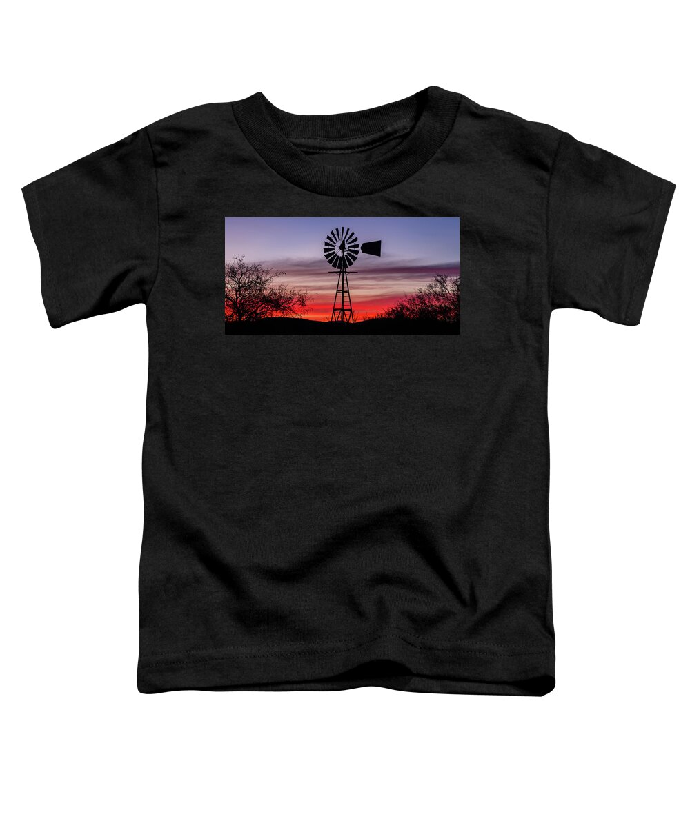 Twilight Toddler T-Shirt featuring the photograph Tombstone Twilight by Gary Migues
