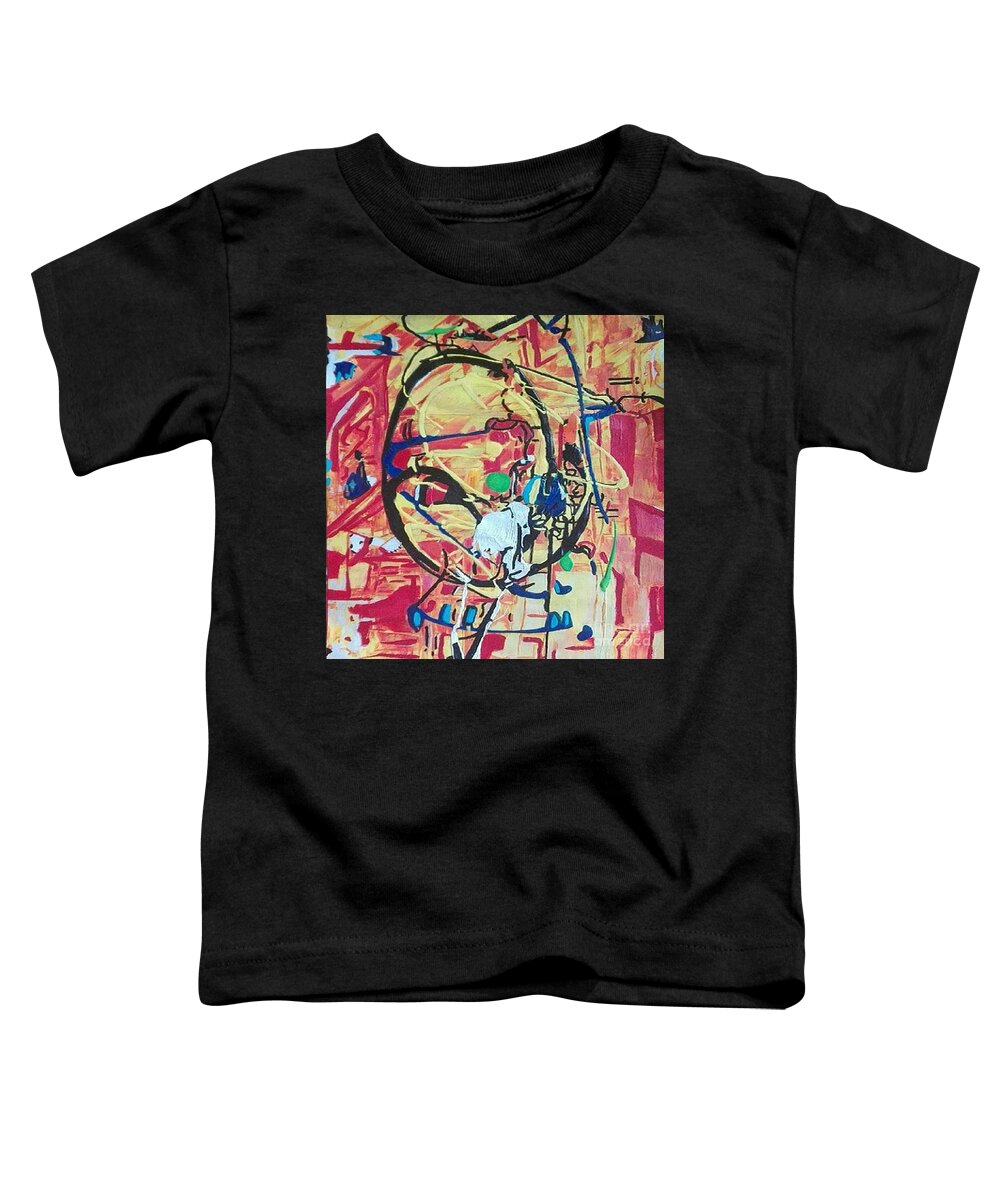 Acrylic Abstract Toddler T-Shirt featuring the painting Trunk by Denise Morgan