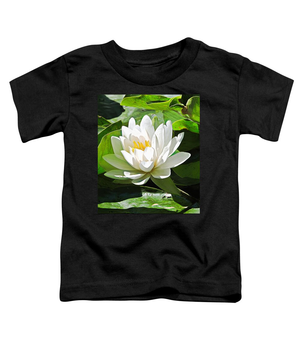 Water Lily Toddler T-Shirt featuring the photograph Water Lily by Susan Hope Finley