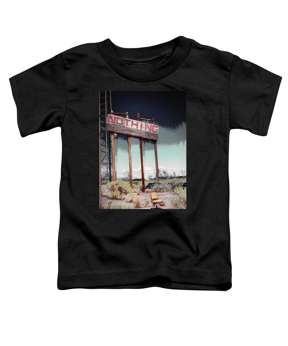 Empty Toddler T-Shirt featuring the digital art Welcome To Nothing by Dan Stone