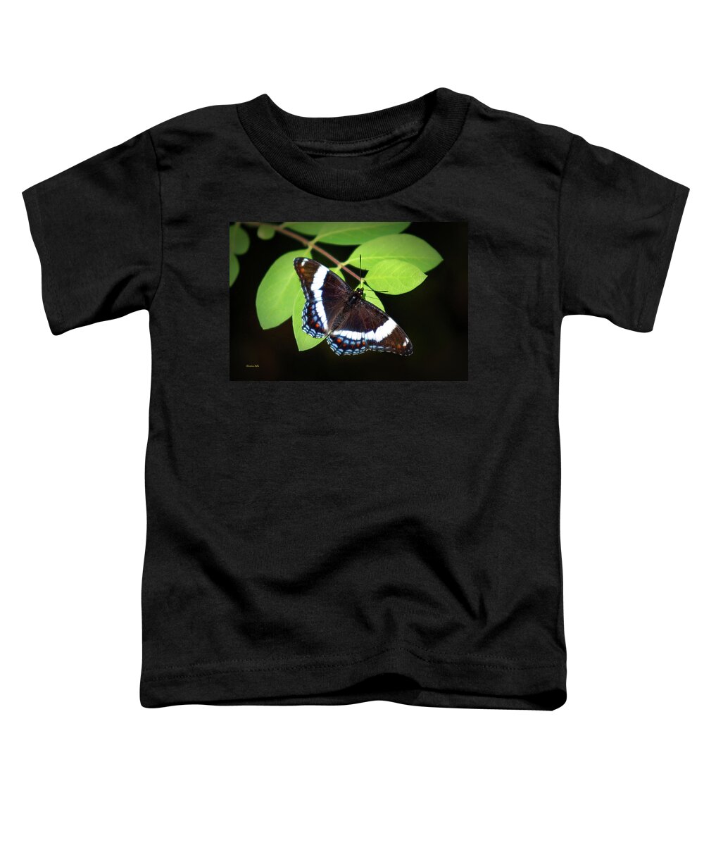 Butterfly Toddler T-Shirt featuring the photograph White Admiral Butterfly by Christina Rollo