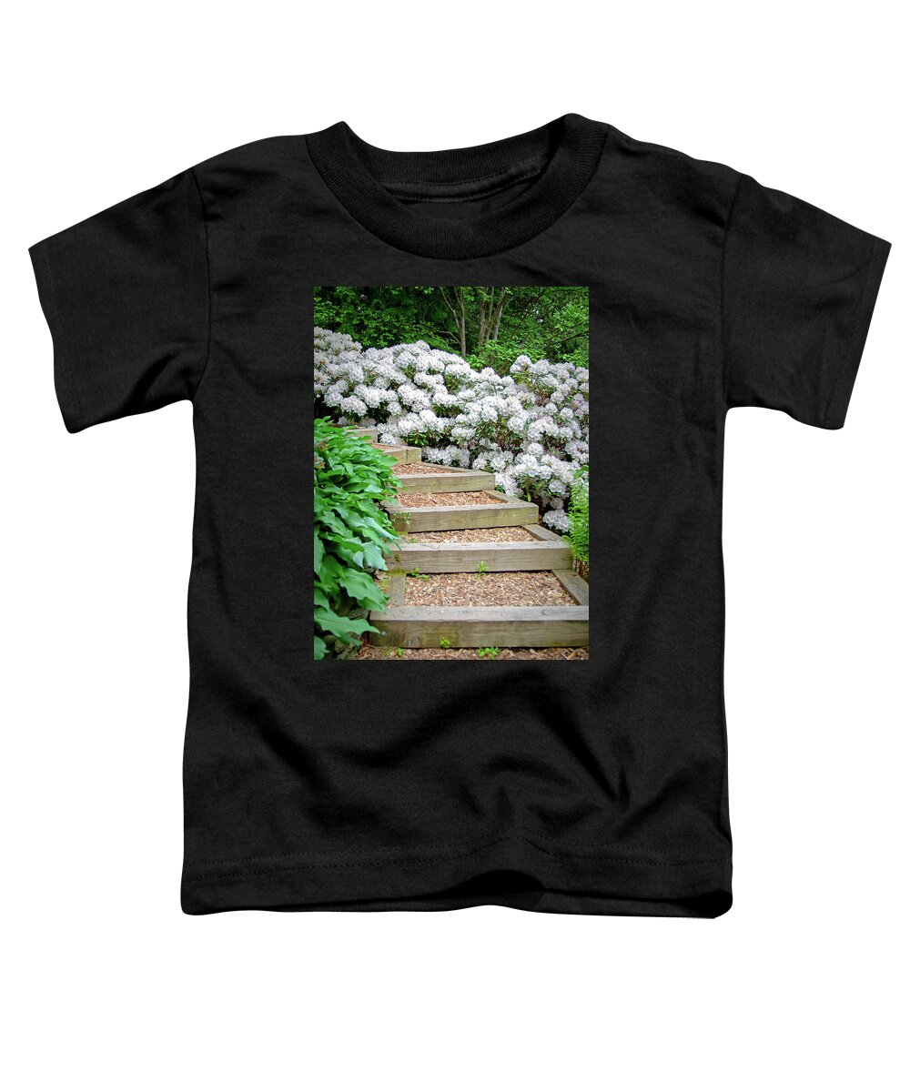 Rhododendron Toddler T-Shirt featuring the photograph Cornell Botanic Gardens #7 by Mindy Musick King