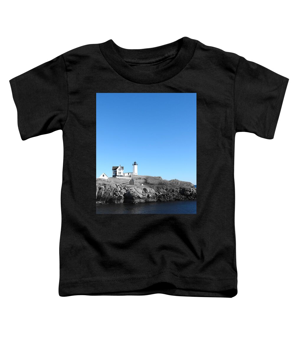 Maine Toddler T-Shirt featuring the photograph Maine Lighthouse #2 by Eunice Miller