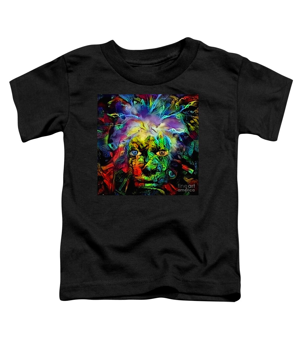 3d Rendering Toddler T-Shirt featuring the digital art Mystic woman face #1 by Bruce Rolff