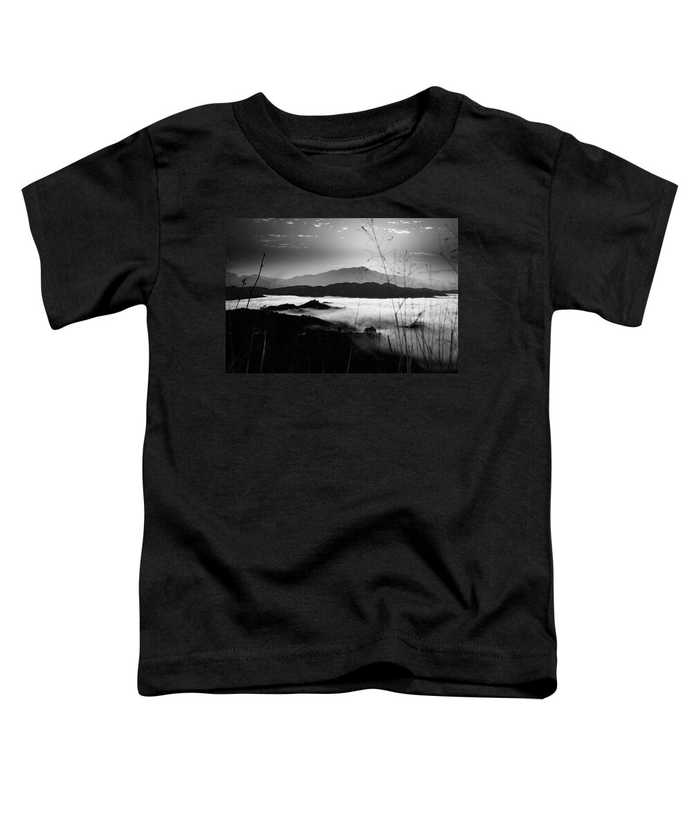 Fog Toddler T-Shirt featuring the photograph Niebla marina #1 by Gary Browne