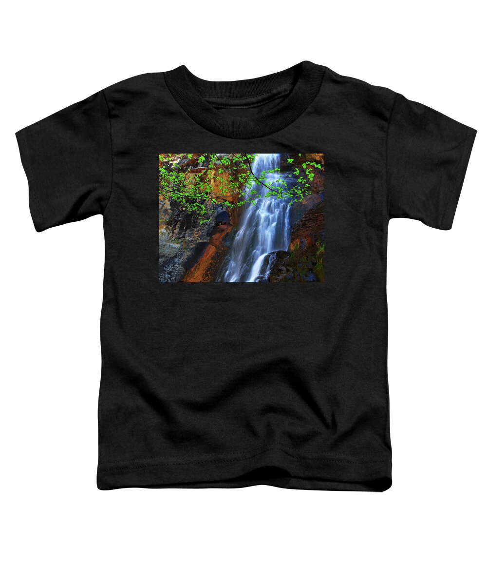 Waterfalls Toddler T-Shirt featuring the photograph Touch Of Light #2 by Kadek Susanto