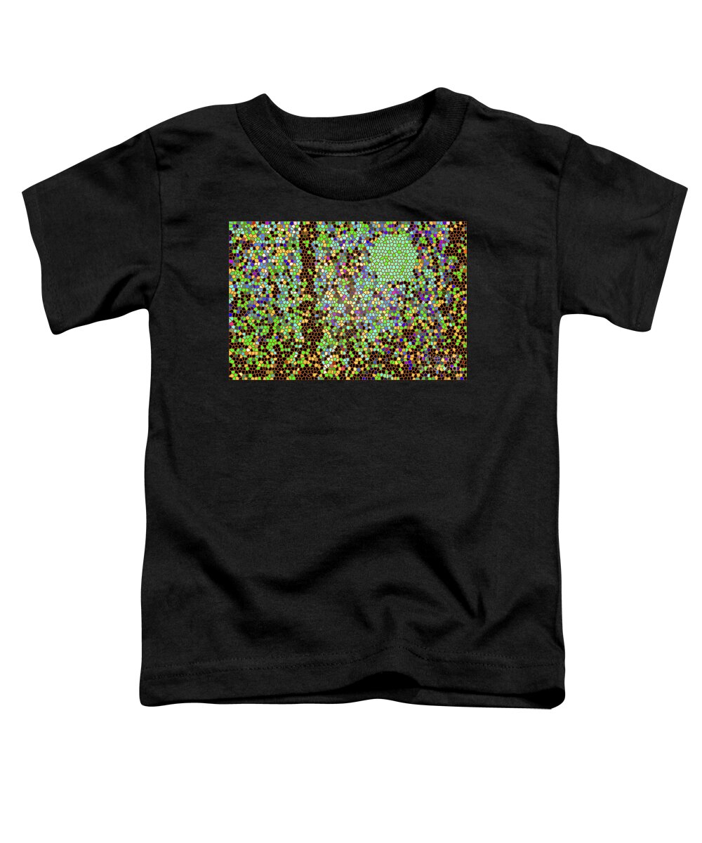 Walter Paul Bebirian: The Bebirian Art Collection Toddler T-Shirt featuring the digital art 12-12-2010habcdefghijkl by Walter Paul Bebirian