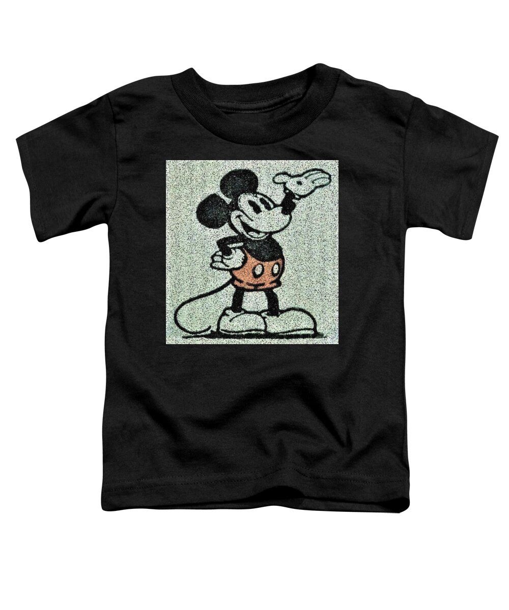1971 Toddler T-Shirt featuring the photograph 1923 Mickey Mouse Static by Rob Hans