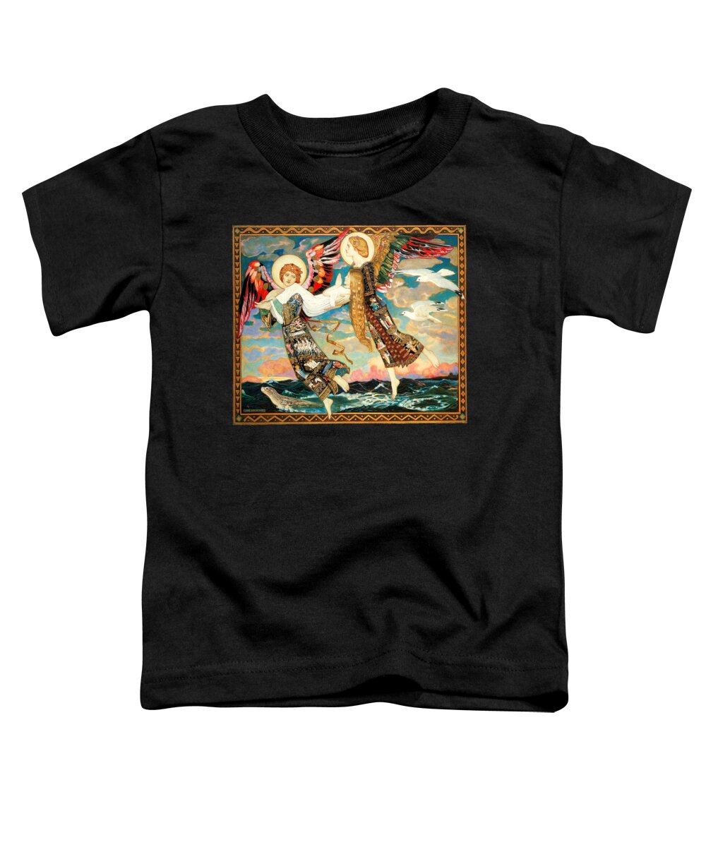 Saint Toddler T-Shirt featuring the painting Saint Bride 1913 #2 by John Duncan