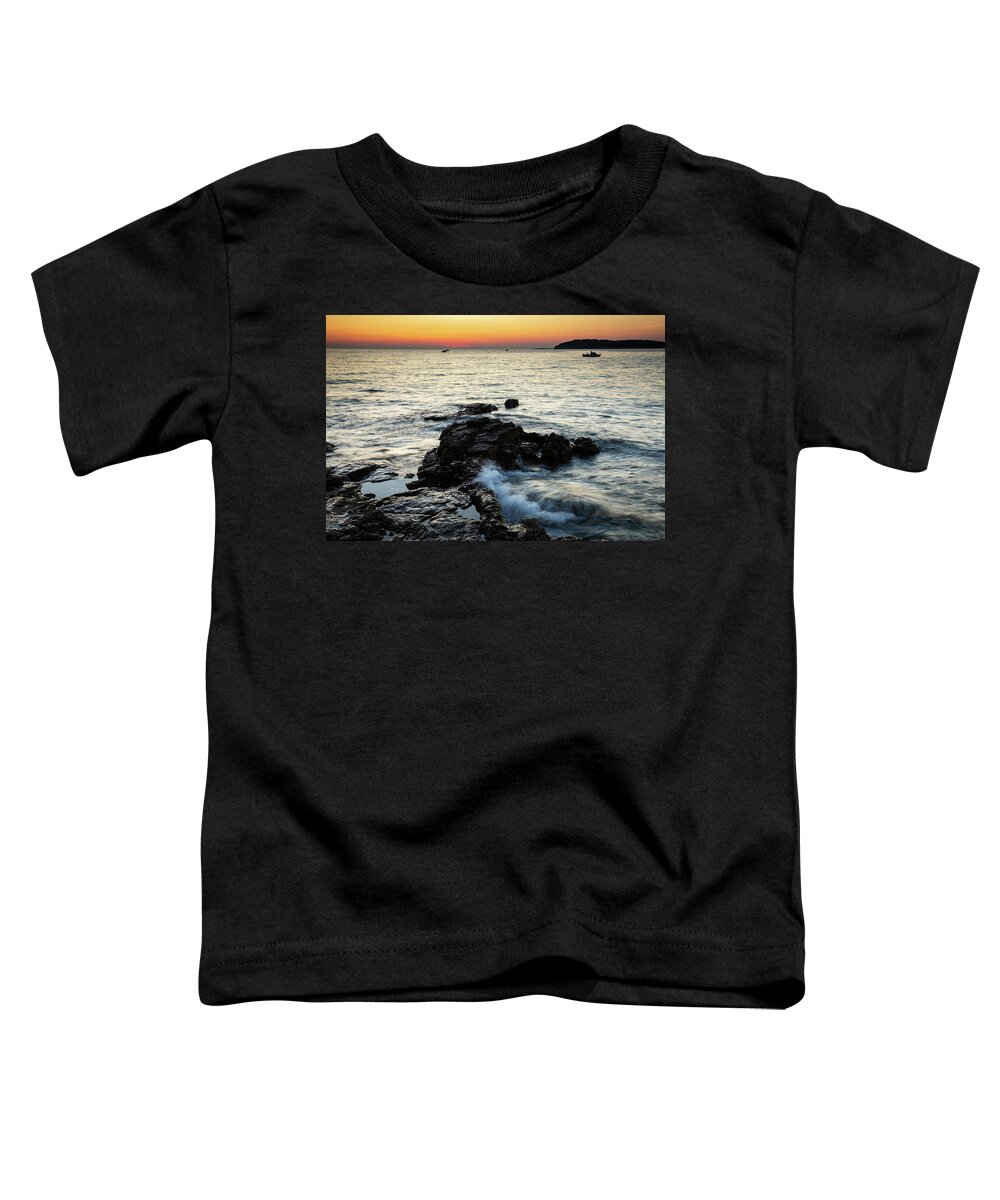 Croatia Toddler T-Shirt featuring the photograph Verudela Beach, Pula, Croatia #2 by Ian Middleton