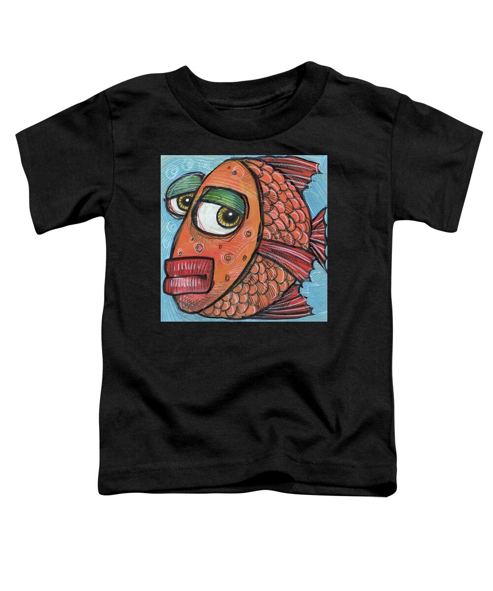 Fish Toddler T-Shirt featuring the painting Fish 11 2019 by Tim Nyberg