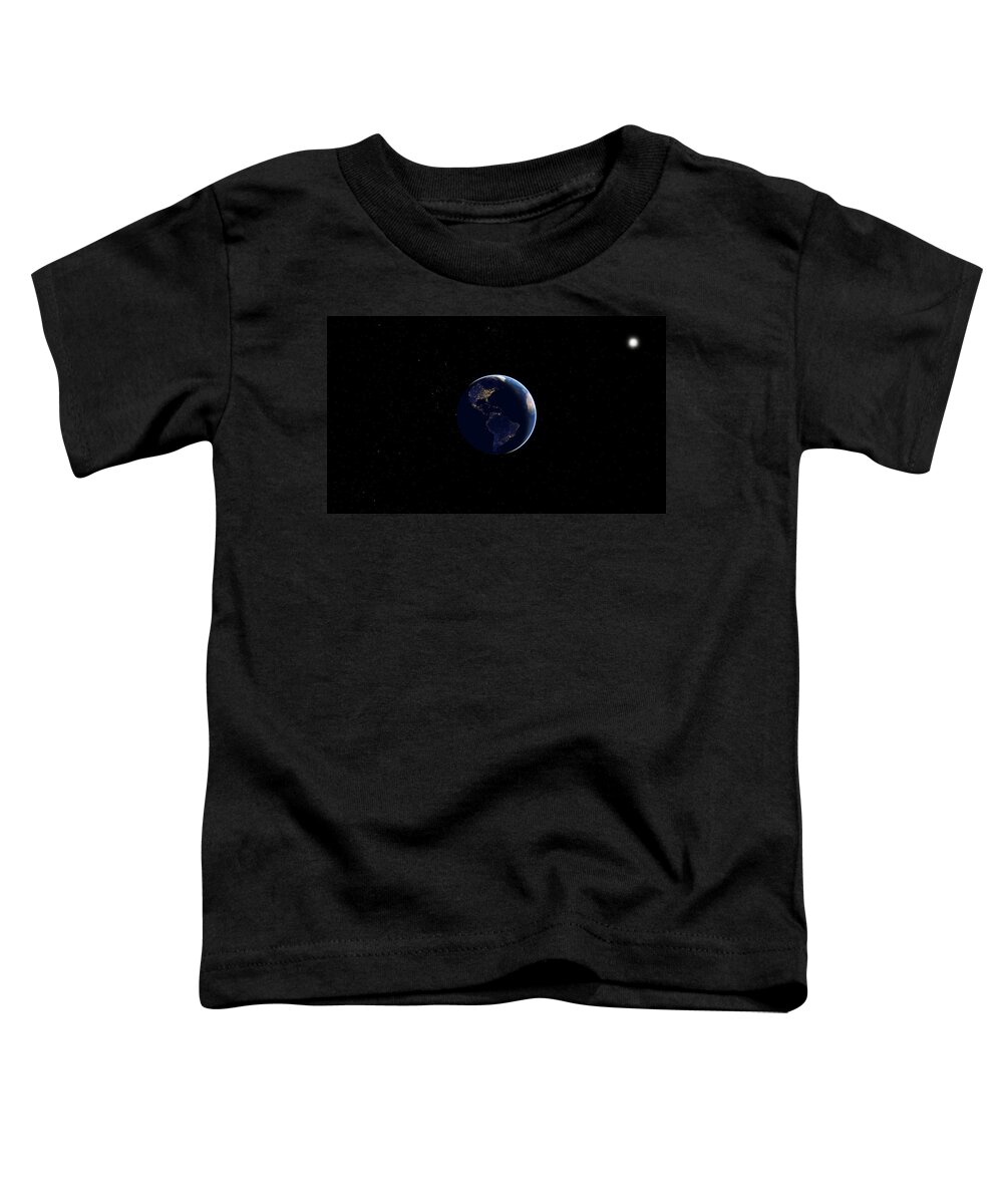 3d Toddler T-Shirt featuring the digital art Spring on Earth by Karine GADRE