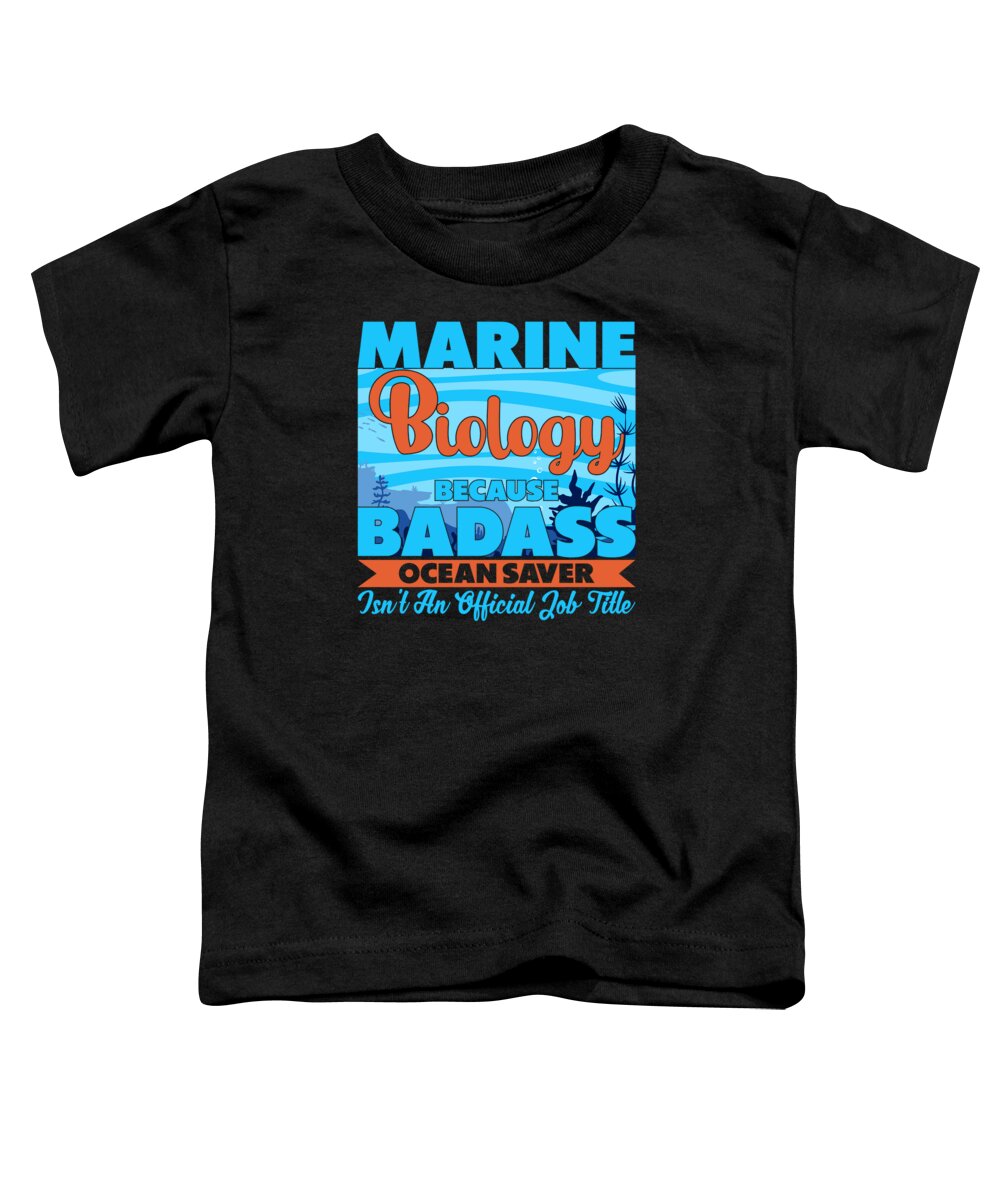 Marine Biologist Toddler T-Shirt featuring the digital art Marine Biologist Ocean Animals Marine Life #5 by Toms Tee Store