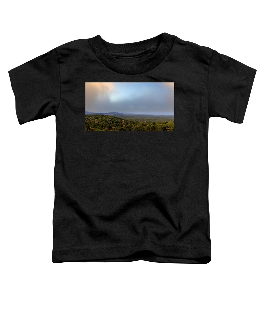 Desert Toddler T-Shirt featuring the photograph A Beautiful Vista by Laura Putman