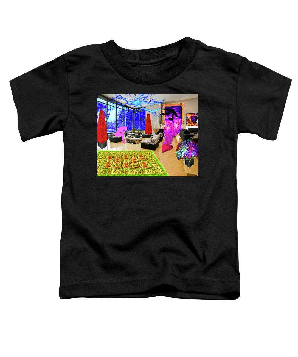 A Fathers Love Poem Toddler T-Shirt featuring the digital art A Fathers Love Moment of Need by Stephen Battel