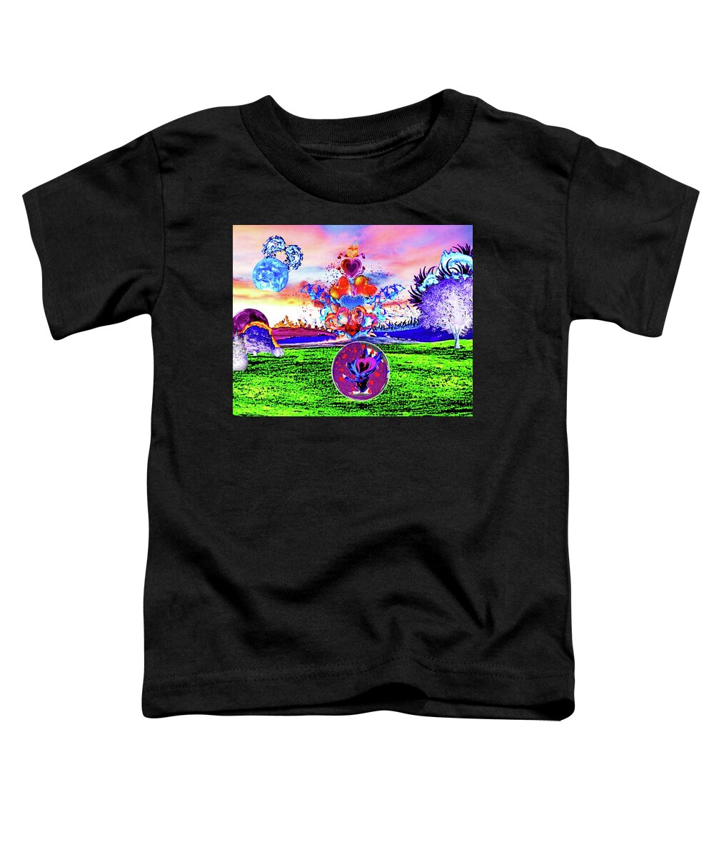 A Fathers Love Poem Toddler T-Shirt featuring the digital art A Fathers Love Old And Faithful by Stephen Battel