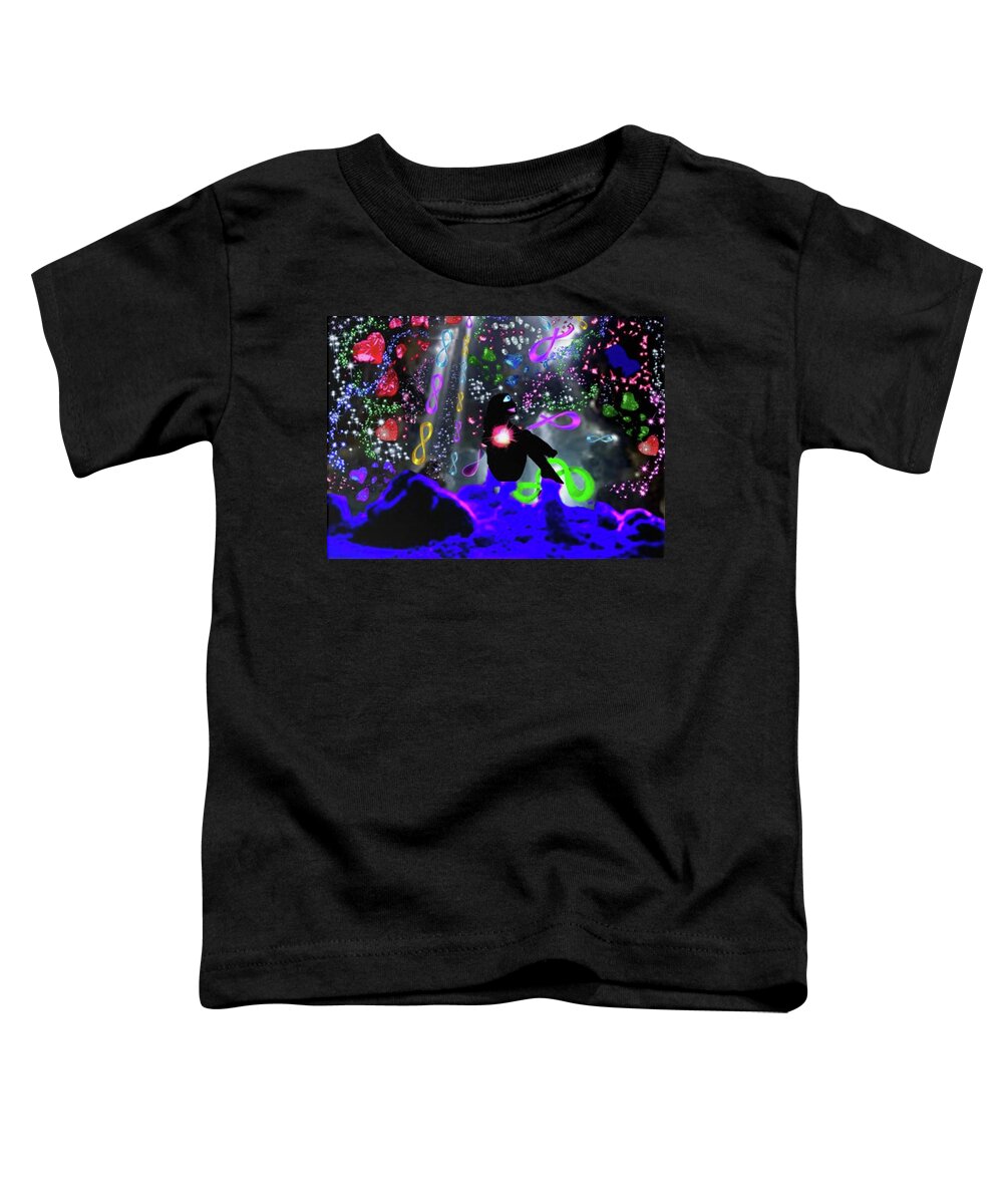 A Fathers Love Poem Toddler T-Shirt featuring the digital art A Fathers Love Remembered by Stephen Battel