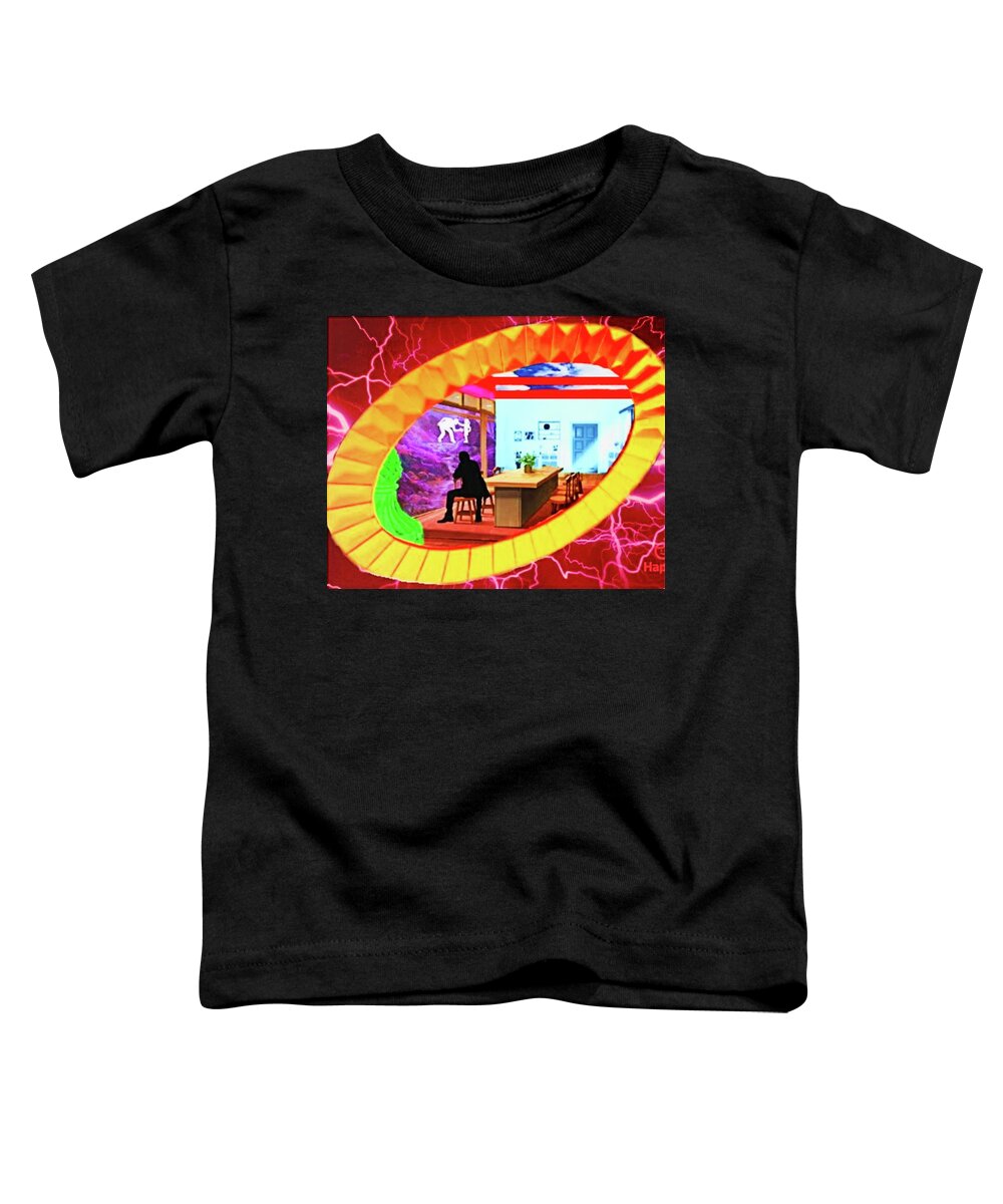 A Fathers Love Poem Toddler T-Shirt featuring the digital art A Fathers Love Remembrance By Dad by Stephen Battel