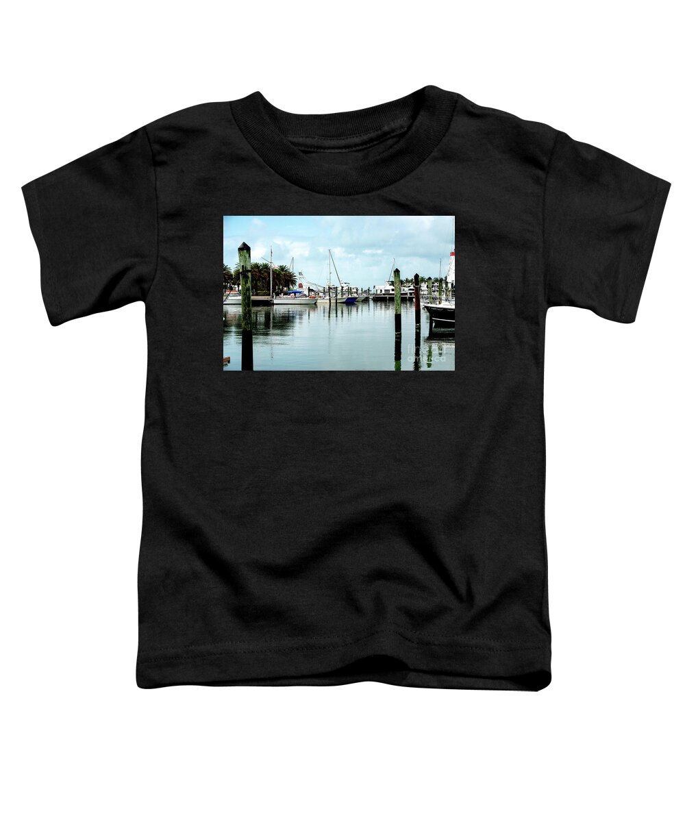 Florida Keys Toddler T-Shirt featuring the photograph A Marathon Marina by Ed Taylor