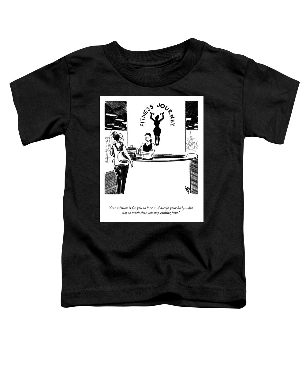 A27032 Toddler T-Shirt featuring the drawing Accept Your Body by Sophie Lucido Johnson