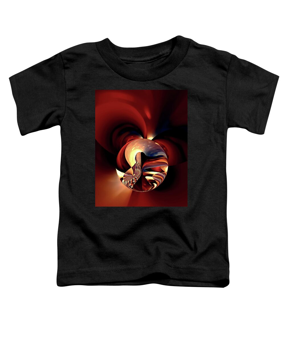 Orb Toddler T-Shirt featuring the digital art Aerosphere by Danielle R T Haney