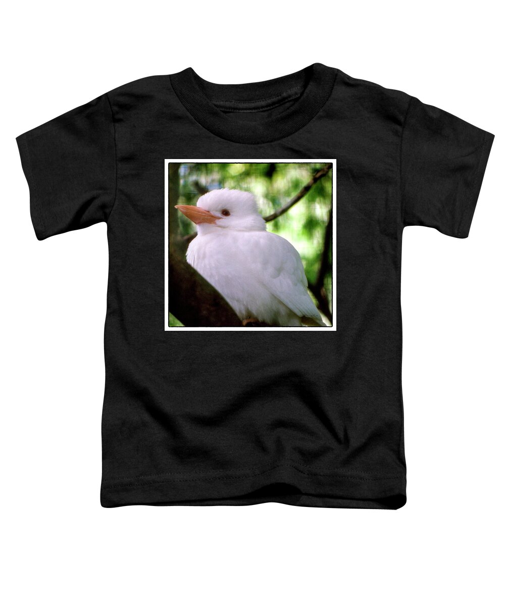 Australia Toddler T-Shirt featuring the photograph Albino Kookaburra by Frank Lee