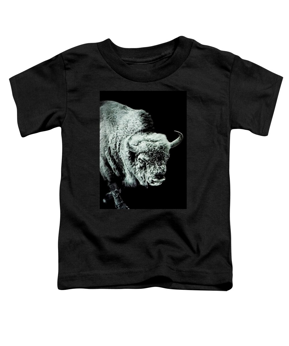 American Bison Toddler T-Shirt featuring the digital art American Buffalo by Weston Westmoreland