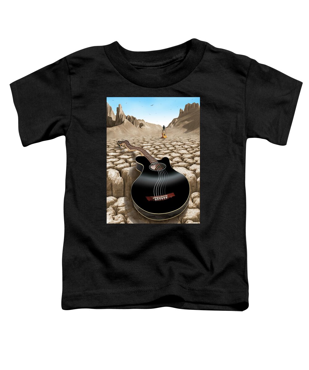Rock And Roll Toddler T-Shirt featuring the photograph An Acoustic Nightmare 2 by Mike McGlothlen