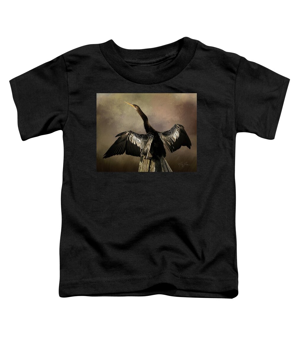 Anhinga Toddler T-Shirt featuring the photograph Anhinga Portrait by Randall Allen