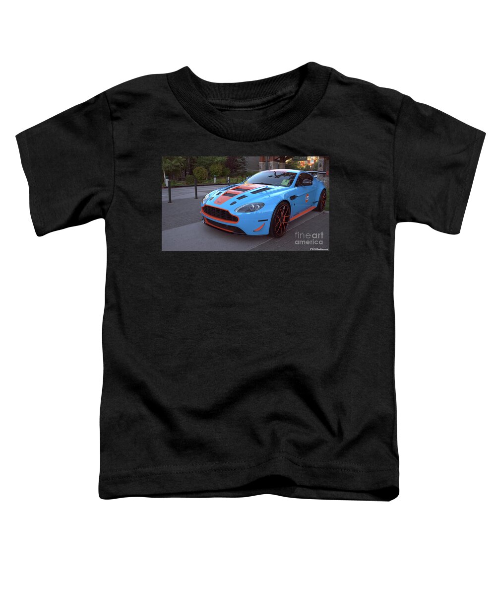 South Lake Tahoe Toddler T-Shirt featuring the photograph Aston Martin 2011 DBR9 by PROMedias US
