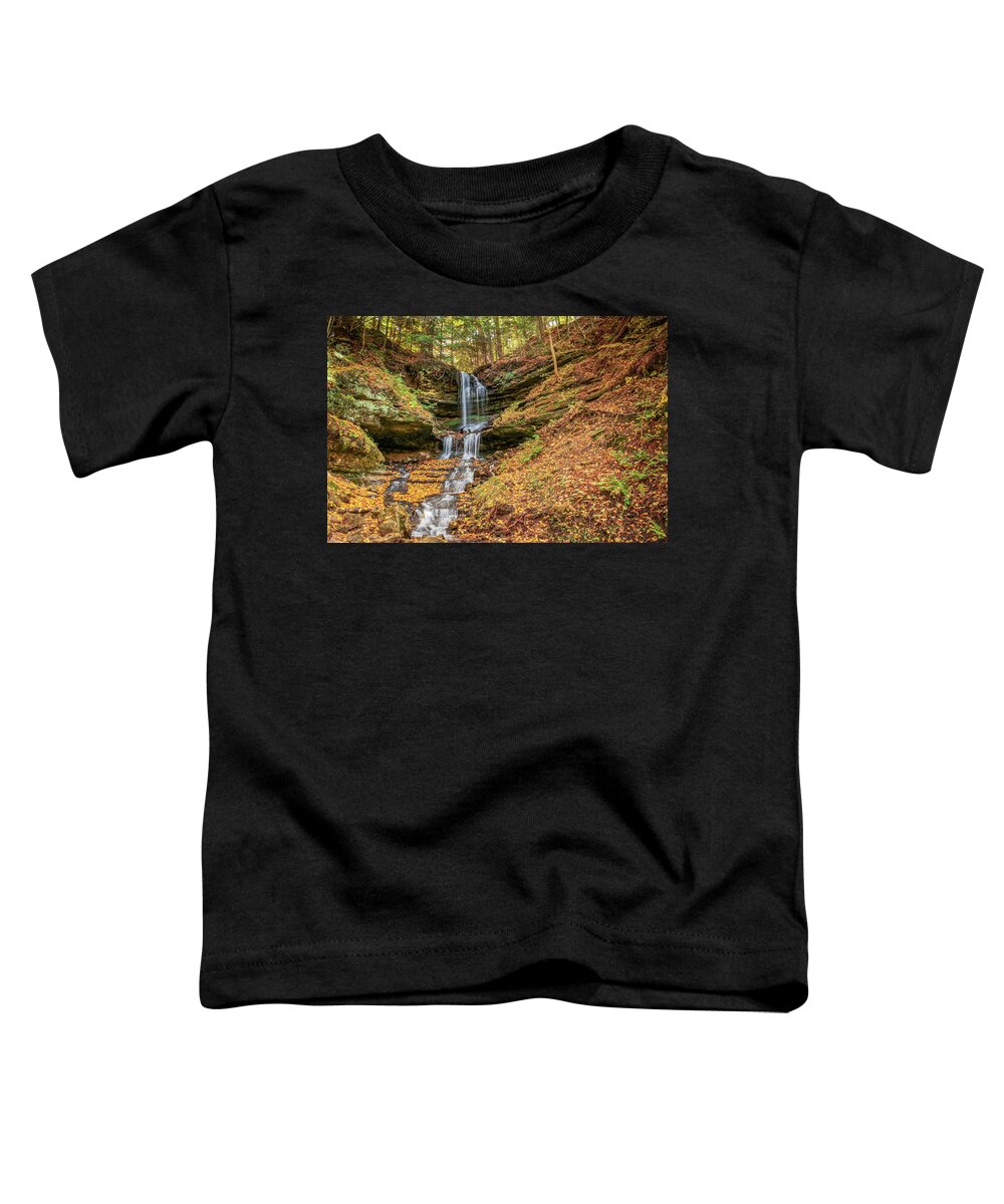 America Toddler T-Shirt featuring the photograph Autumn at Horseshoe Falls by Robert Carter