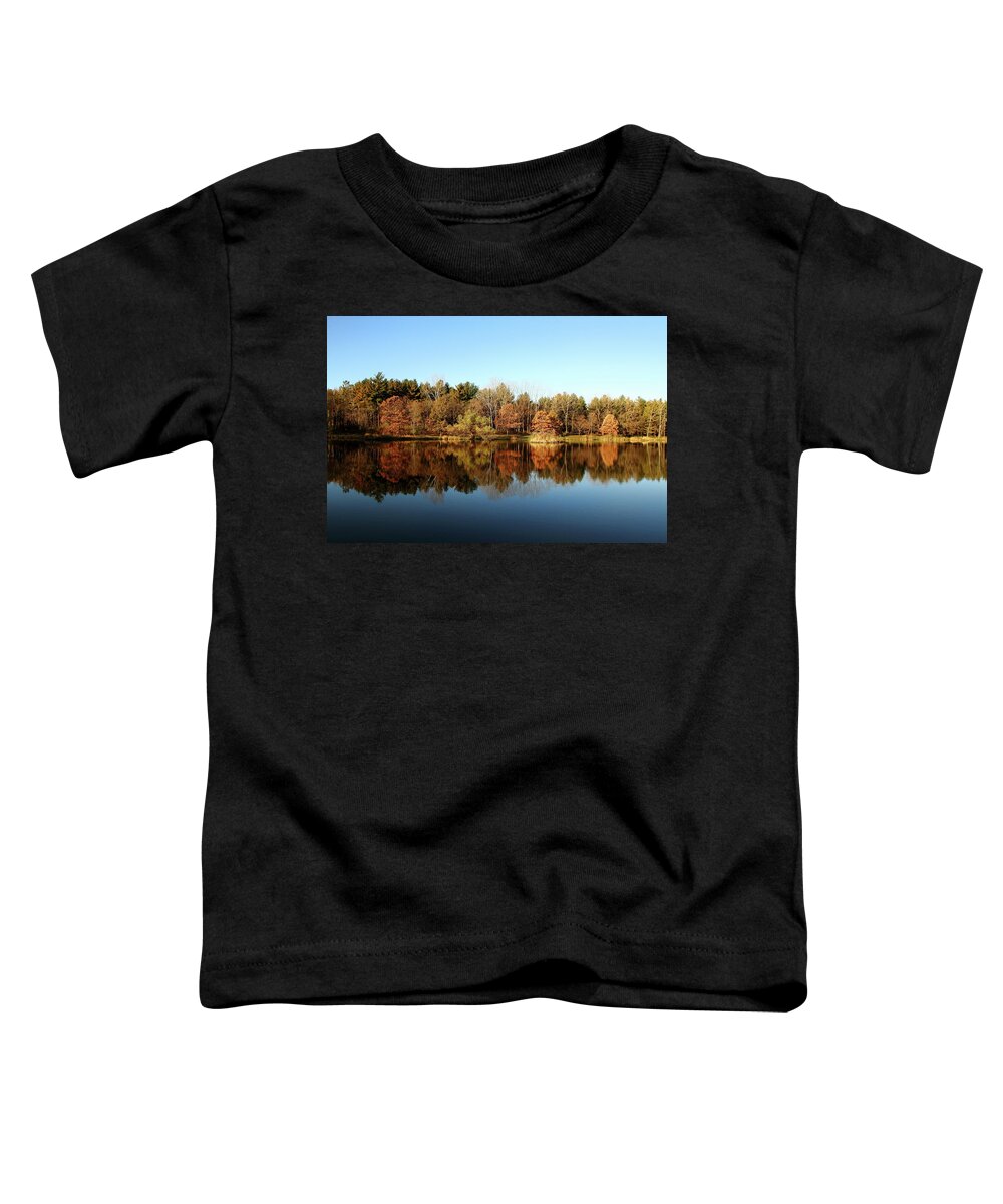 Fall Toddler T-Shirt featuring the photograph Autumn Reflections by Lens Art Photography By Larry Trager