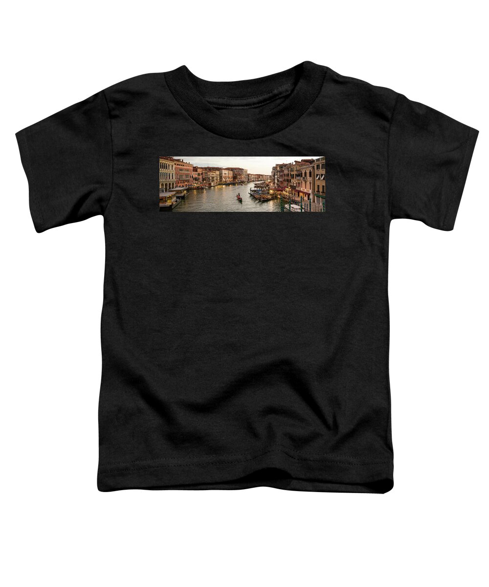Fine Art Photo Toddler T-Shirt featuring the photograph B0008729-2060_Grand Canal, Venice by Marco Missiaja